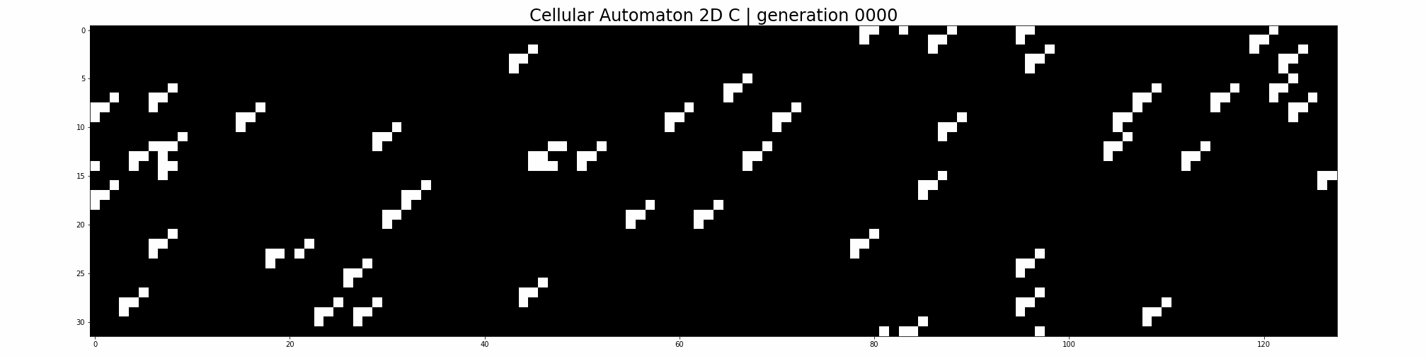 cellular automaton 2D C
